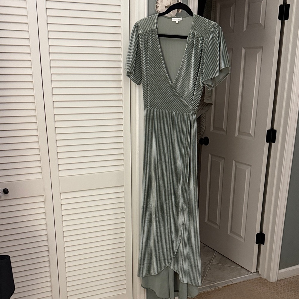 Baltic Born Green Wrap Dress